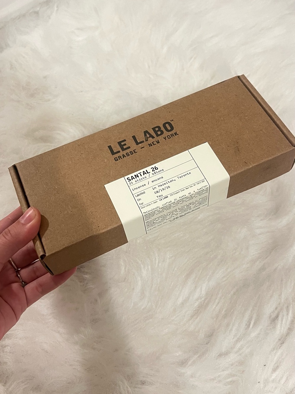 Le Labo Brown Kraft Santal 26 Box 35 sticks